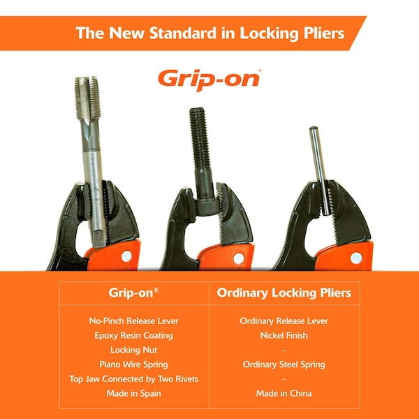 Grip-On 12 Heavy Duty Locking Chain Pipe Cutter, 412 Jaw Opening